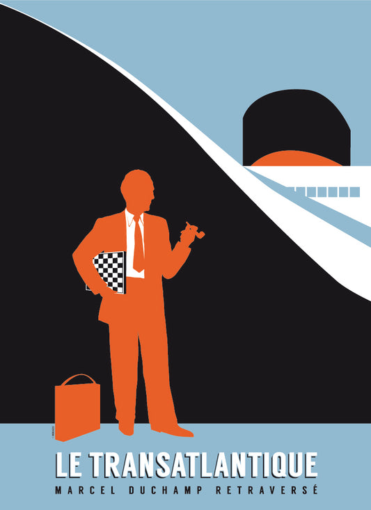 Affiche NIDRAGED -  Le Transatlantique, Marcel Duchamp retraversé